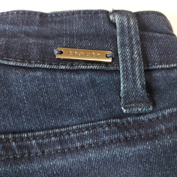 Tractr Front Slit Tie Detail & High Low Hem Jeans - Picture 7 of 16